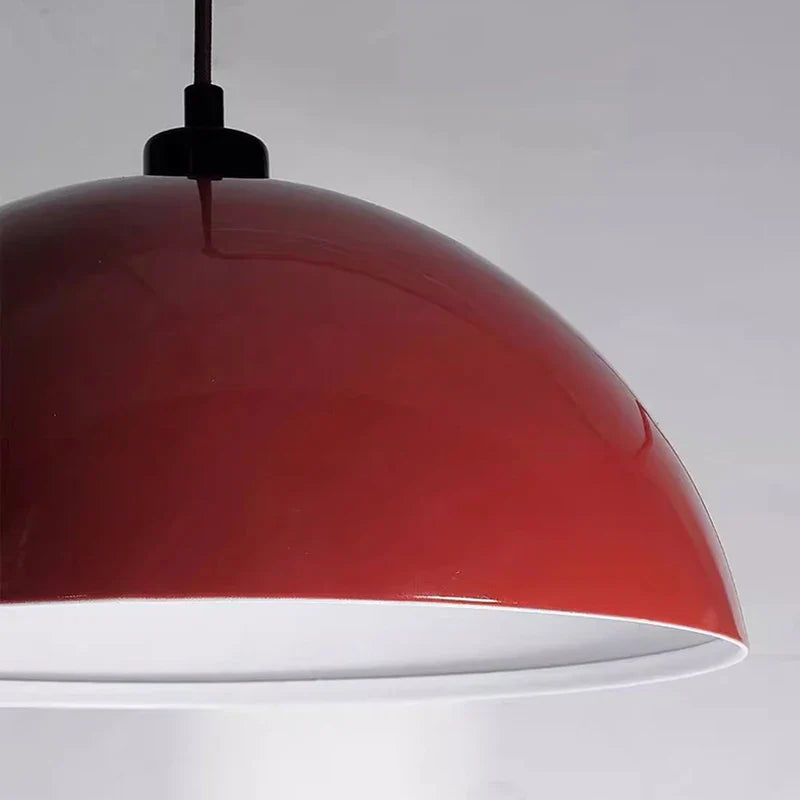 Red Vintage Mushroom Wall Lamp - Red