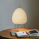 White Japanese Design Mushroom Table Lamp