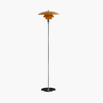 Amber & Silver Minimalist Danish Desk Mushroom Lamp