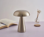 Silver Retro Touch LED Mushroom Torch Lamp