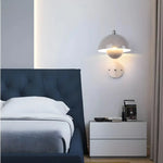 White Minimalist Nordic Mushroom Wall Lamp