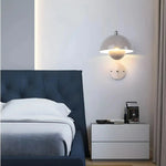 Creamy White Minimalist Nordic Mushroom Wall Lamp