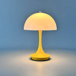 Yellow Italian Minimalist Portable LED Mushroom Lamp